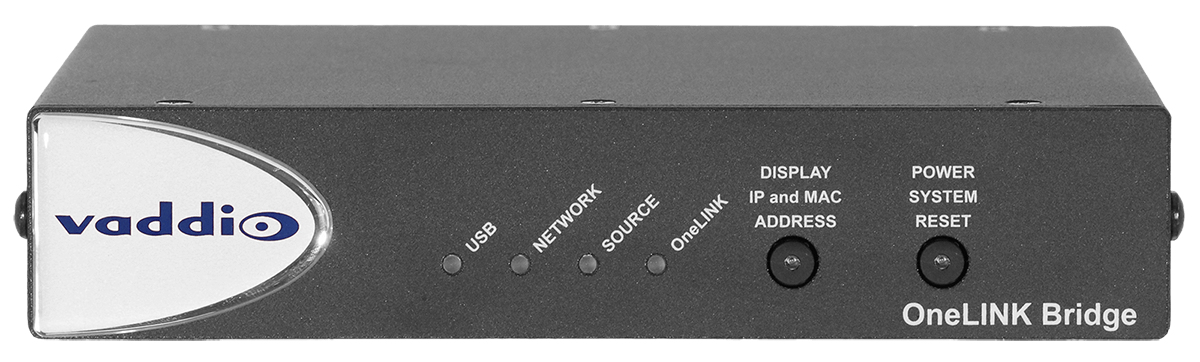 Vaddio 999-9640-001 ljud- och bildbrygga för telekonferens 1920 x 1080 pixlar Nätverksansluten (Ethernet) Svart
