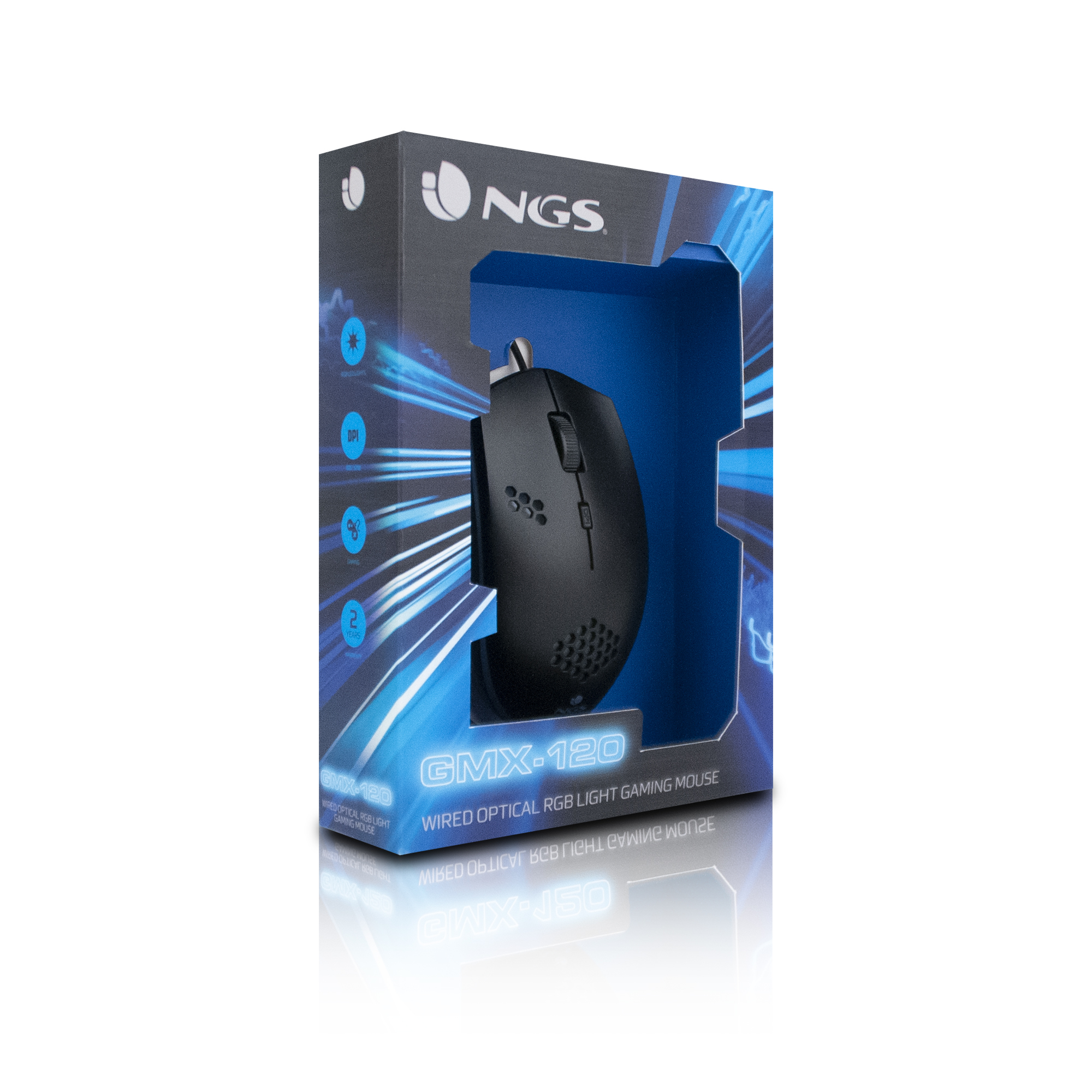 NGS GMX-120 mouse Gaming Ambidextrous USB Type-A Optical 1200 DPI – image 7