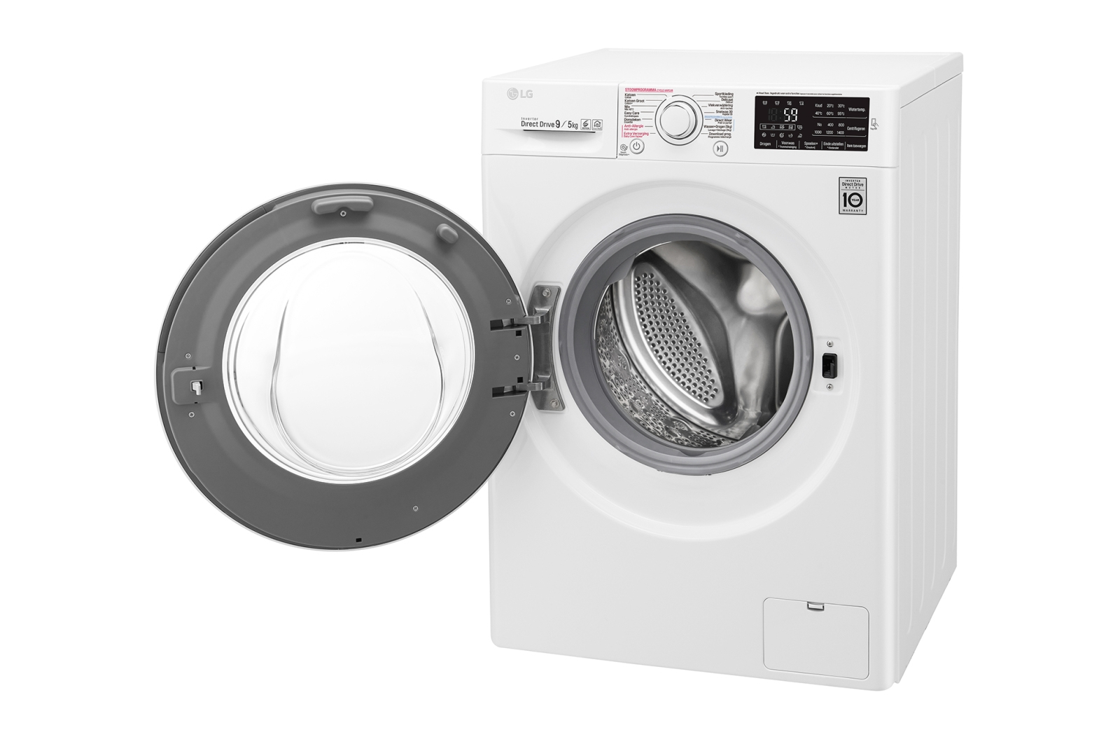 LG F4J7VH2WD washer dryer Freestanding Front-load White – image 5