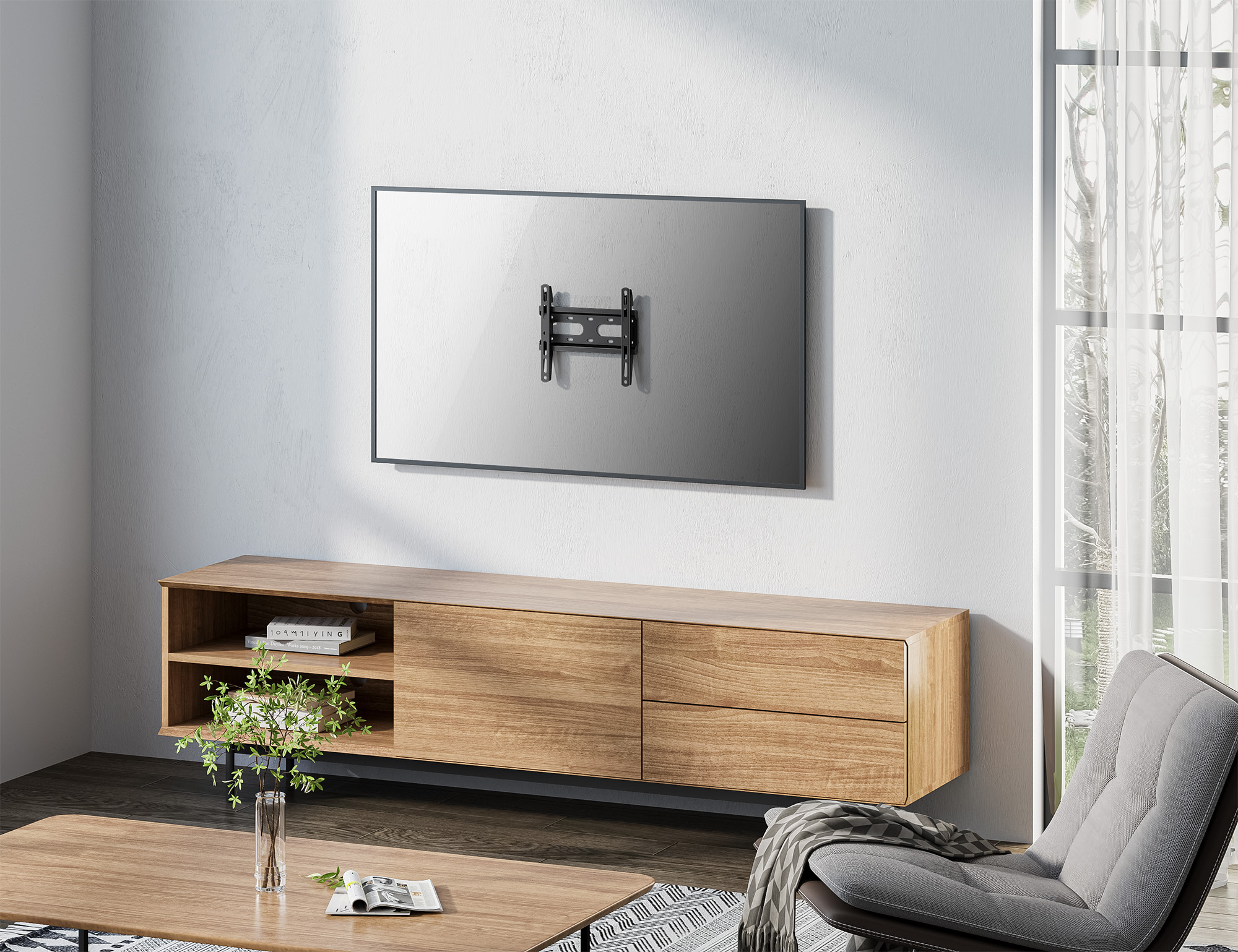 Manhattan Wall Mount for TV & Monitors (Fixed Ultra Slim), For screens – image 8