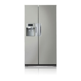 Samsung RSH7UNPN side-by-side refrigerator Freestanding Platinum, Stainless steel