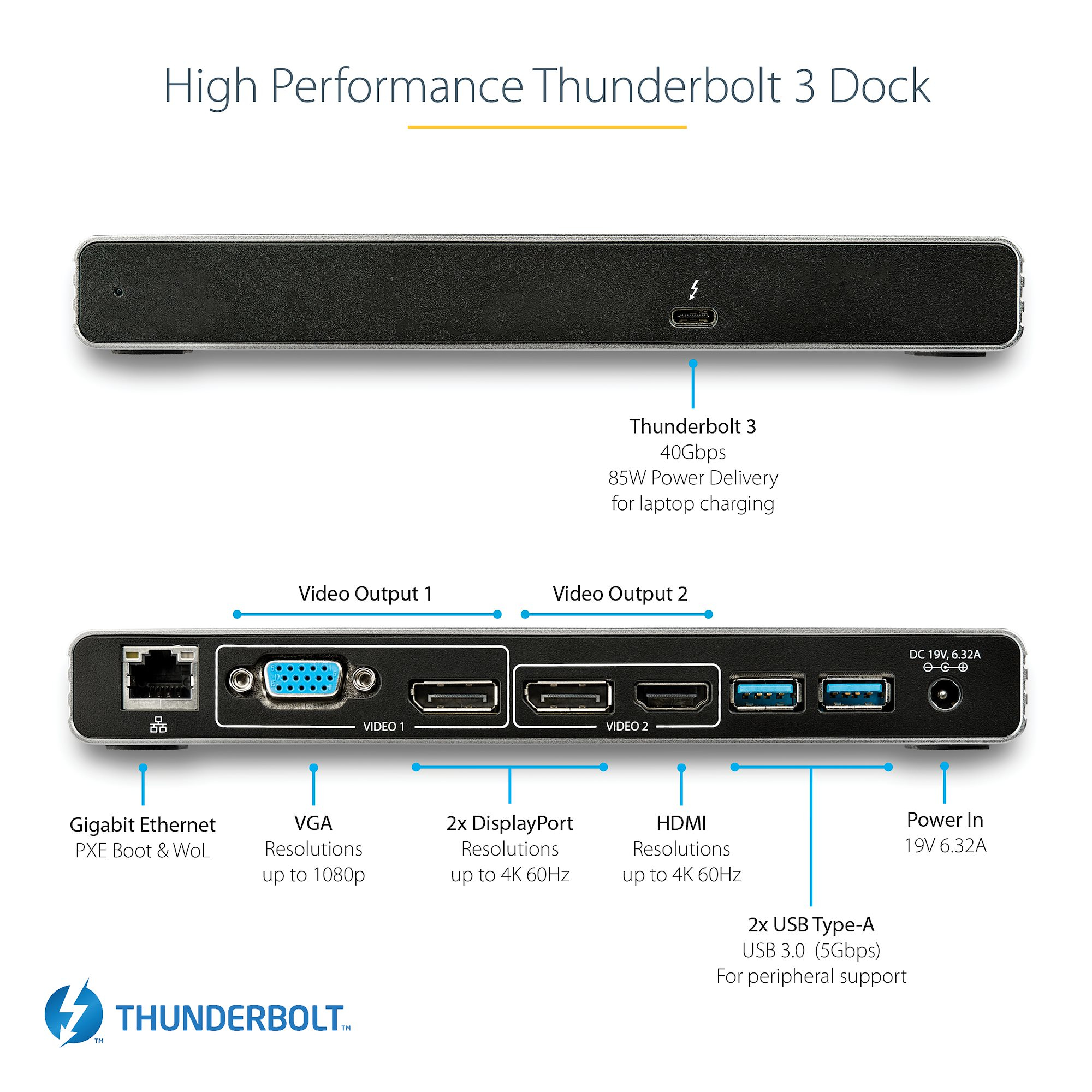 StarTech.com Thunderbolt 3 Dock - Dual 4K – image 8