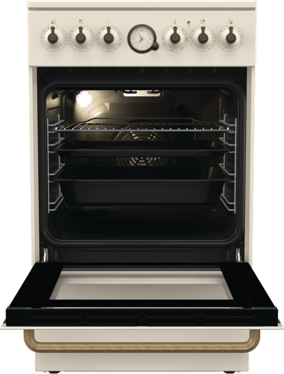 Gorenje GECS5B70CLI Freestanding cooker Electric Ceramic hob Beige – image 4