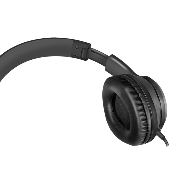 LogiLink HS0053 headphones/headset Wired Head-band Calls/Music Black, Silver – image 5