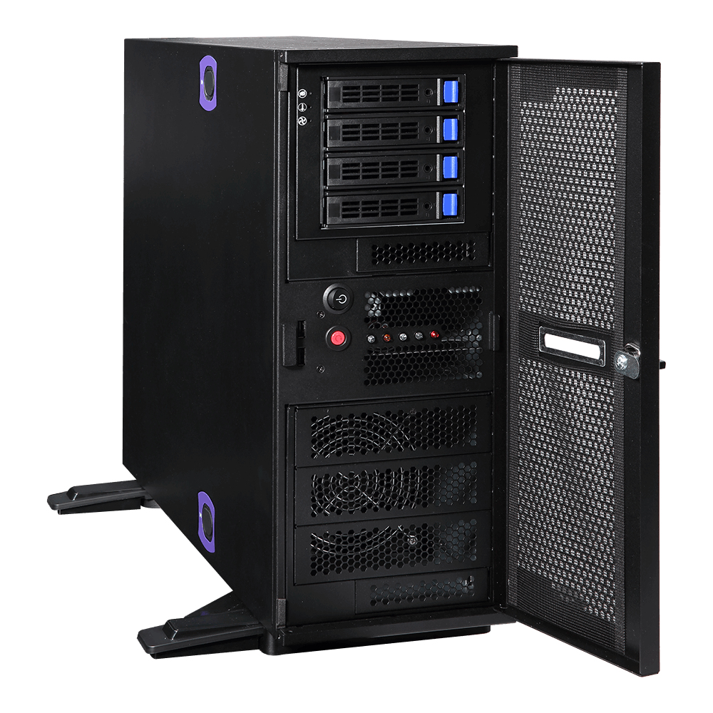 GIGABYTE W281-G40 server barebone Intel® C422 LGA 2066 (Socket R4) Tower Black