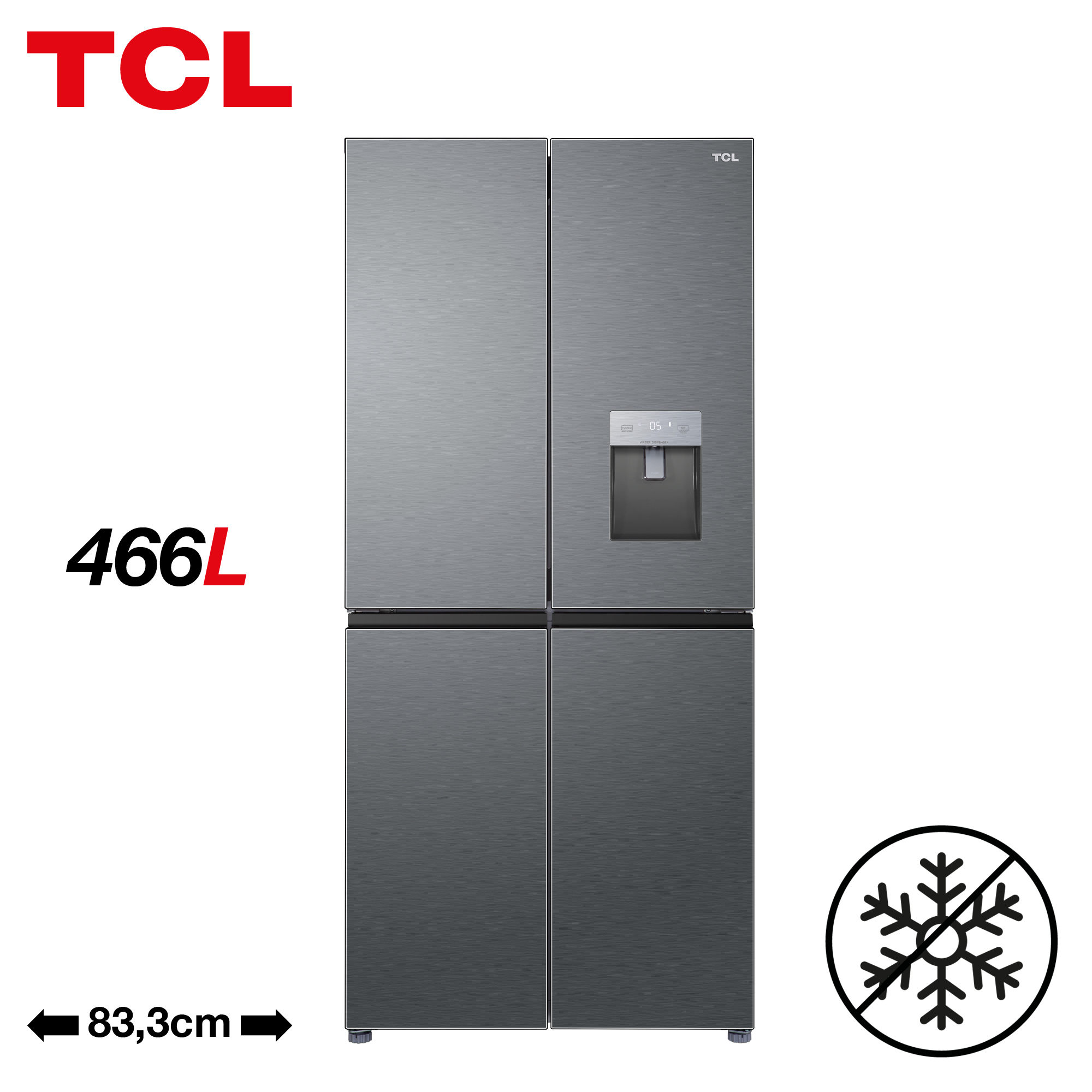 TCL RP466CXF0UK fridge-freezer Freestanding – image 9