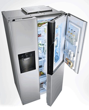 LG GW-S6038AC side-by-side refrigerator Freestanding – image 4