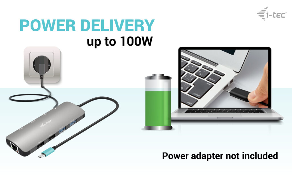 i-tec USB-C Metal Nano 2x Display Docking Station + Power Delivery – image 4