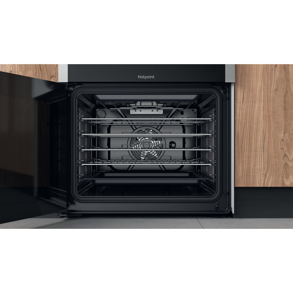 Hotpoint HDM67G8C2CX/UK Freestanding cooker Electric Gas Silver – image 9