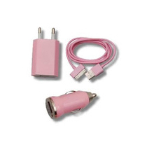 CoreParts MSPP2516 mobile device charger Mobile phone, MP3, Tablet Pink AC, Cigar lighter, USB Auto, Indoor