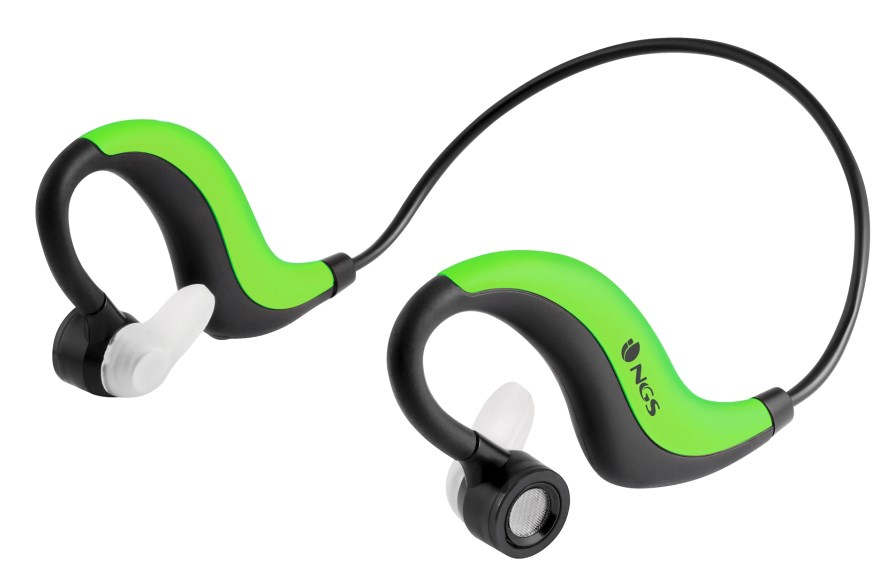 NGS ARTICARUNNERGREEN headphones/headset Wireless In-ear, Neck-band Sports Bluetooth Black, Green – image 1