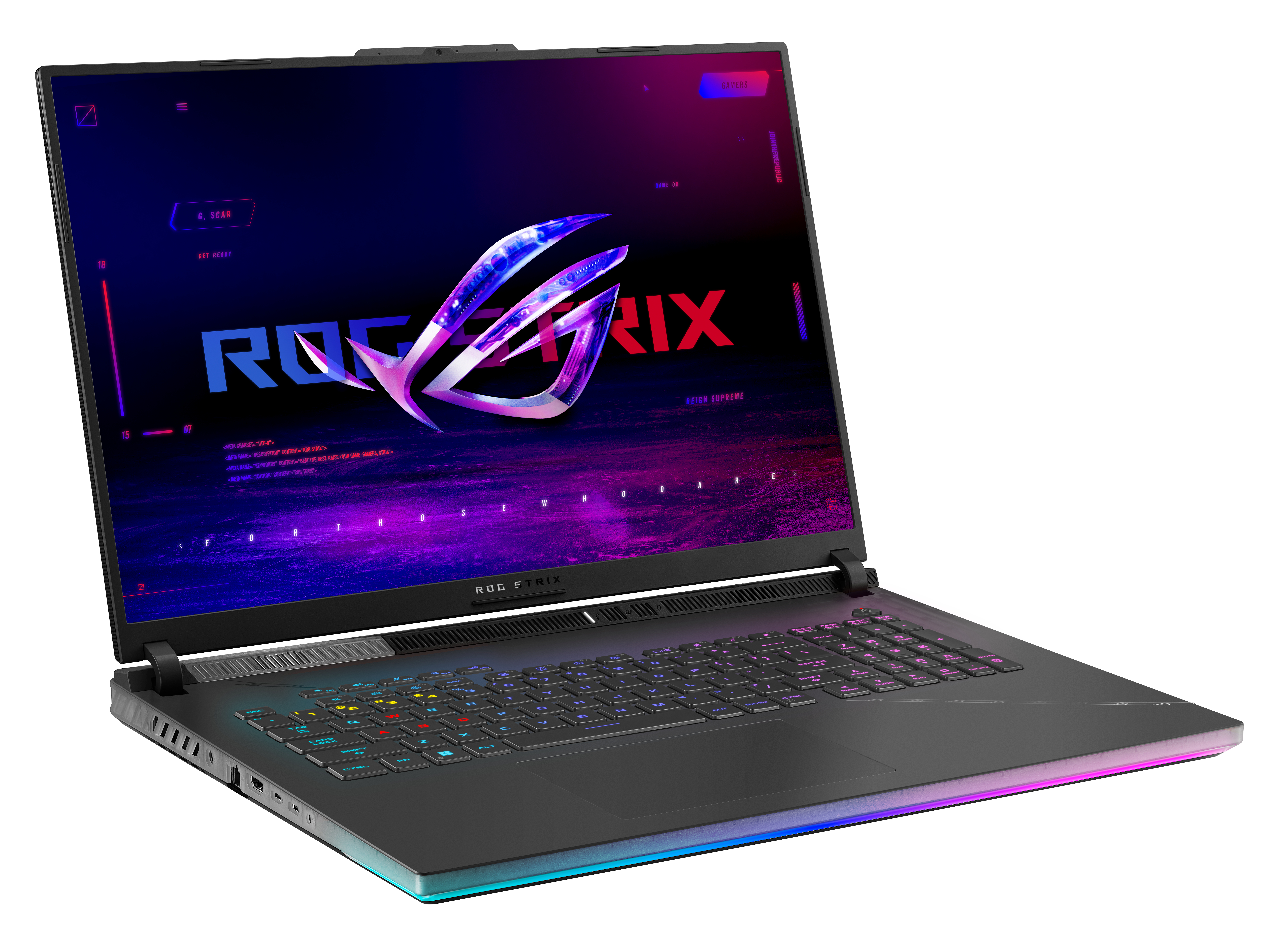 ASUS ROG Strix SCAR 18 G834JYR-R6077W-BE — weergave 3