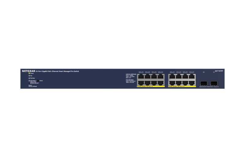 NETGEAR 18-Port PoE Gigabit Ethernet Smart Switch (GS716TPP) – image 3