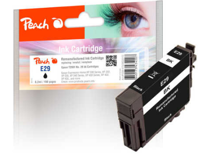 Peach Ink Cartridge black, compatible with Epson No. 29 bk, T2981