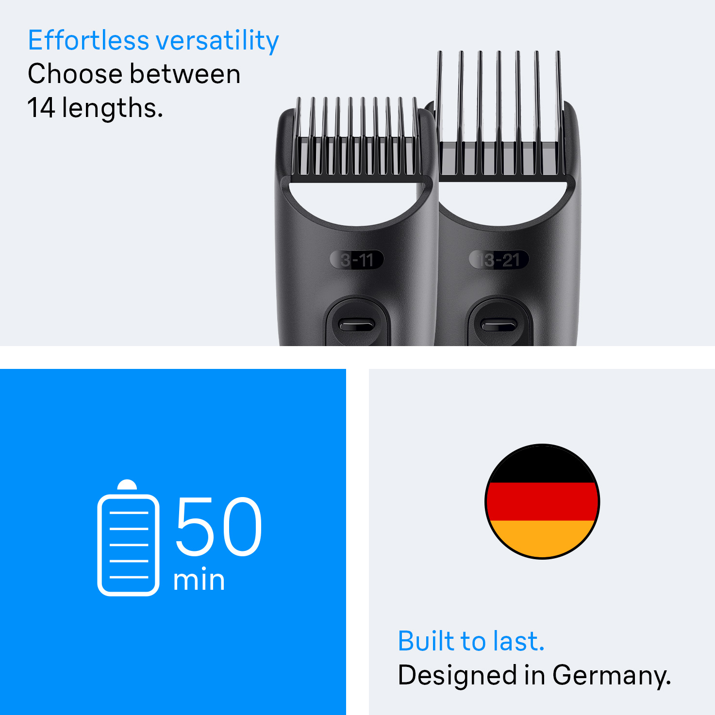 Braun AIO3500 hair trimmers/clipper Black, Grey 14 Nickel-Metal Hydride (NiMH) – image 2