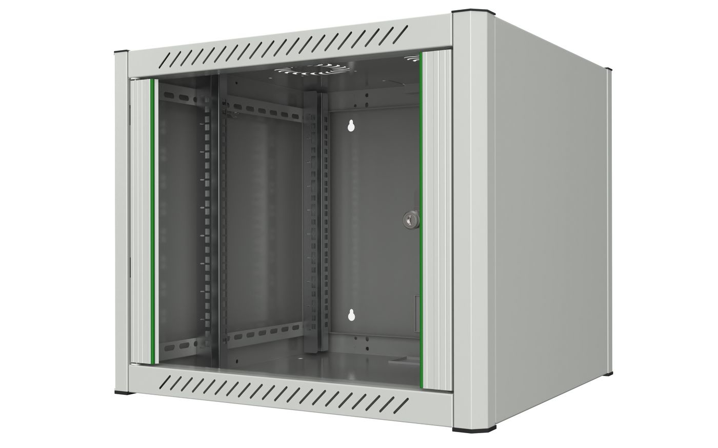 Lanview RWM09U56WH rack cabinet 9U Wall mounted rack White