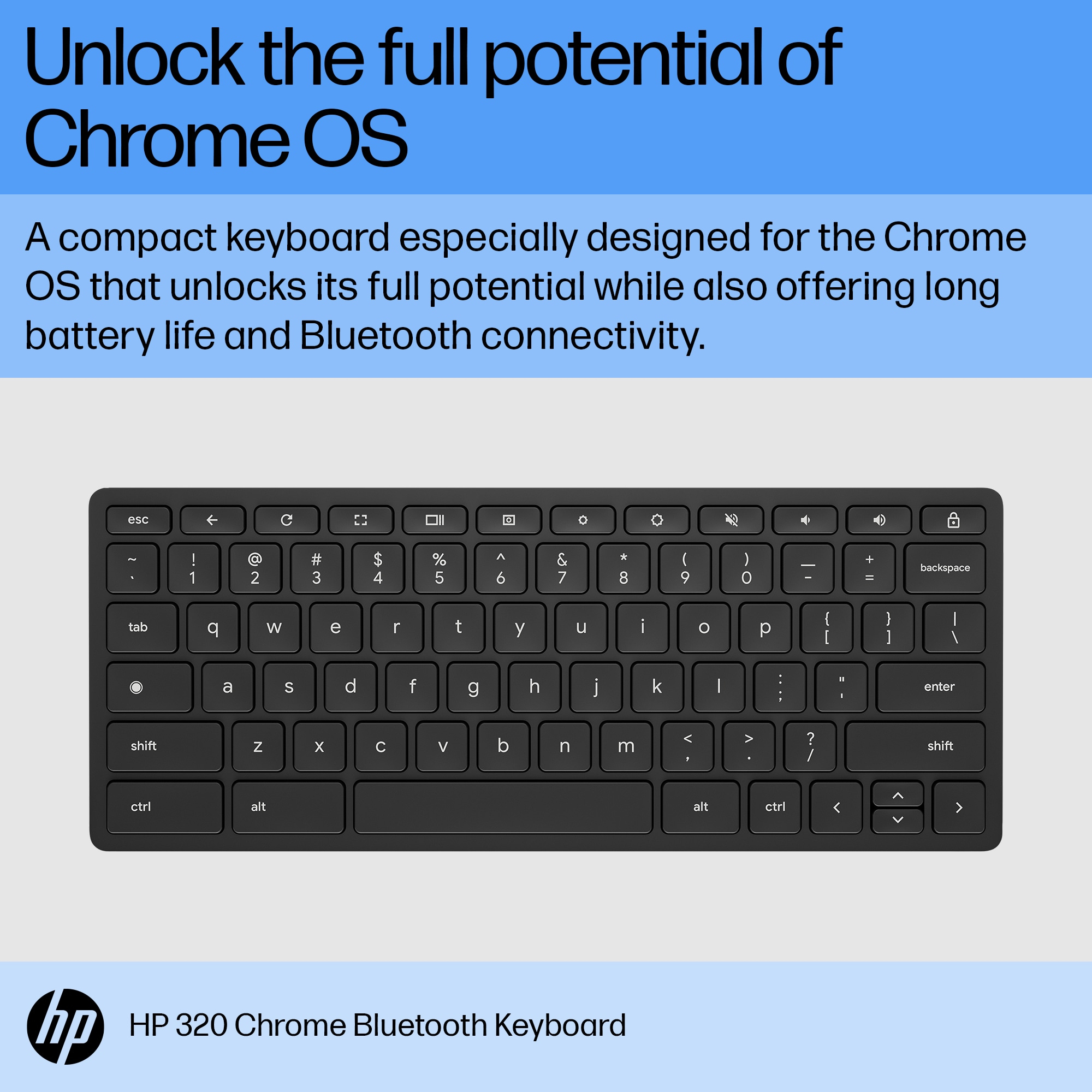 HP 320 Chrome Bluetooth Keyboard – image 2