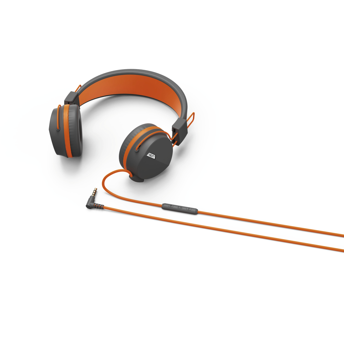 Hama 00184046 headphones/headset Wired Head-band Calls/Music Grey, Orange – image 2