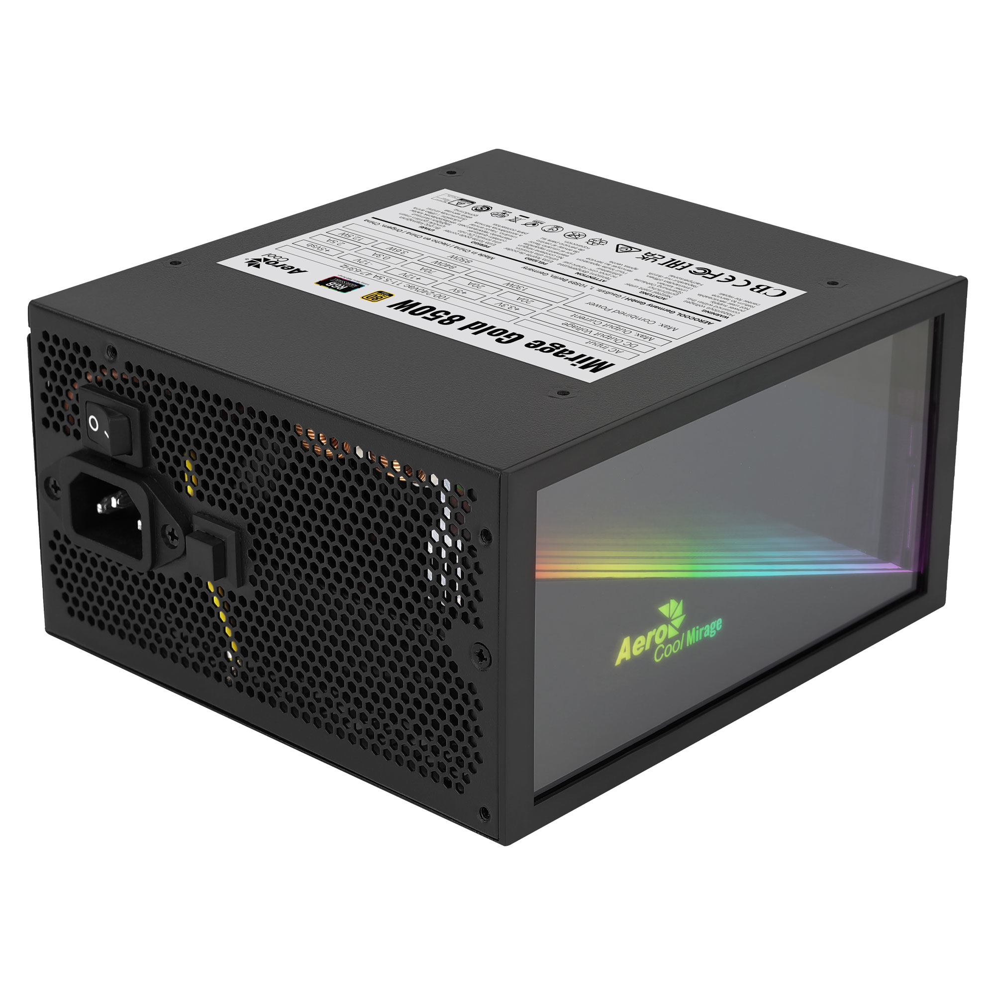 Aerocool MIRAGEGOLD850 PC Power Supply – image 2