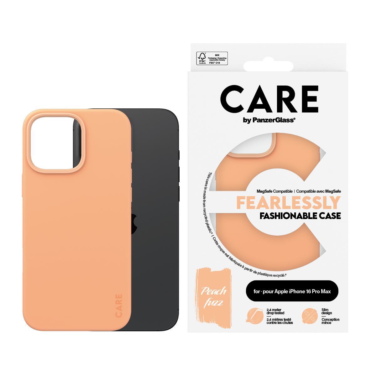 PanzerGlass CARE by PanzerGlass® Fashionable Case Peachy w. MagSafe iPhone 16 Pro Max – image 2