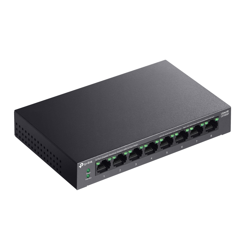 TP-Link LiteWave 8-Port Gigabit Desktop Switch with 8-Port PoE+ – image 4