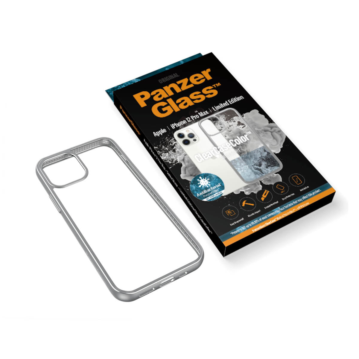 PanzerGlass ® ClearCaseColor™ iPhone 12 Pro Max - Satin Silver Limited Edition – image 6