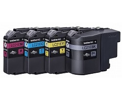 Brother LC21E-4PK ink cartridge Original Black, Cyan, Magenta, Yellow