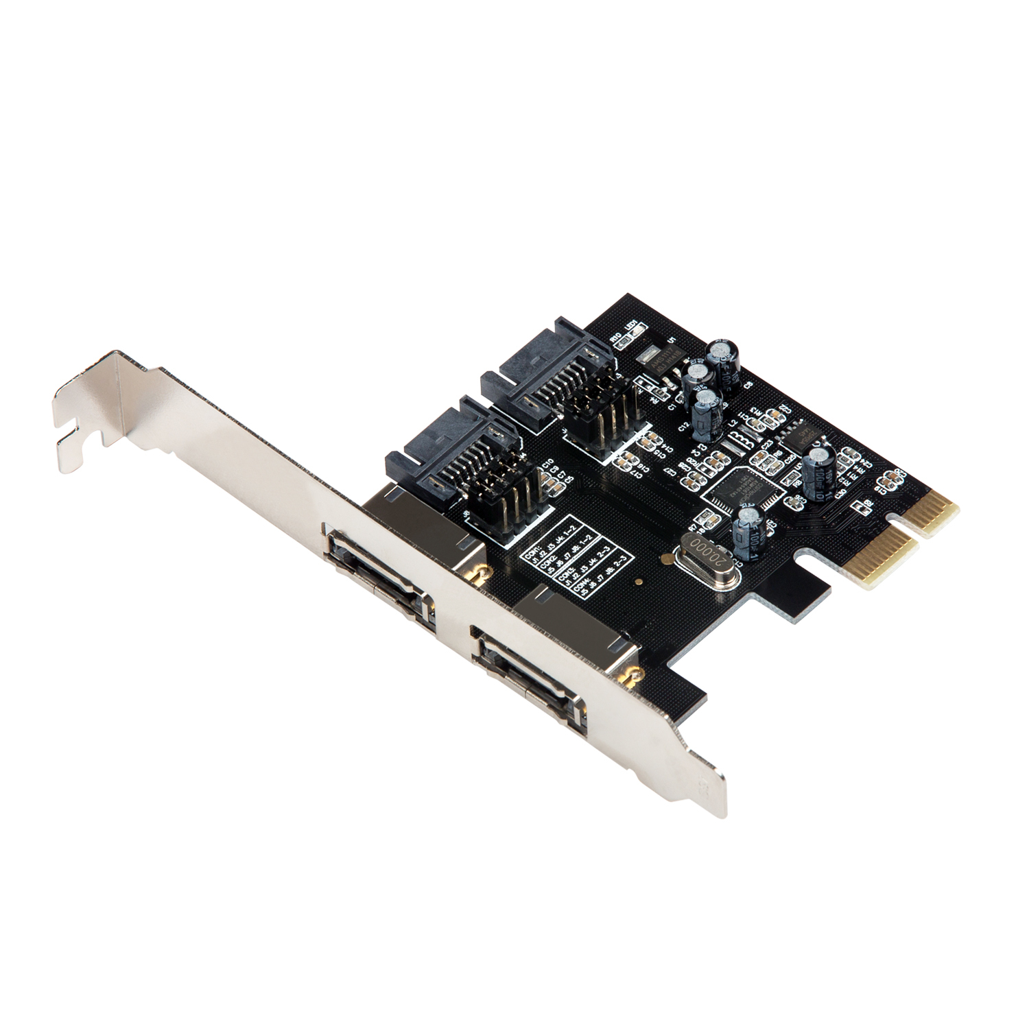 i-tec PCIe SATA III Card 2 Channels 2x eSATA + 2x SATA – image 1