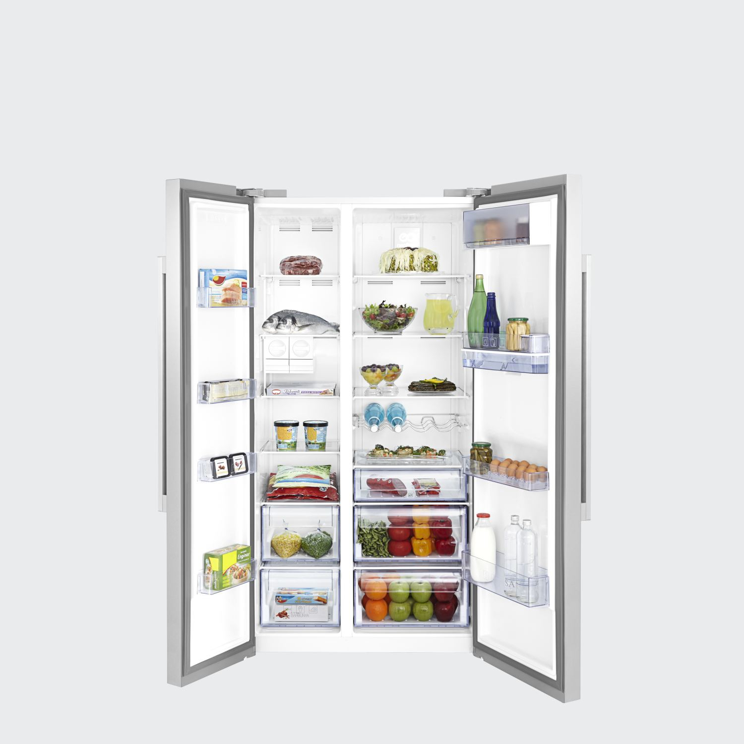 Beko ASD241X side-by-side refrigerator Freestanding – image 3