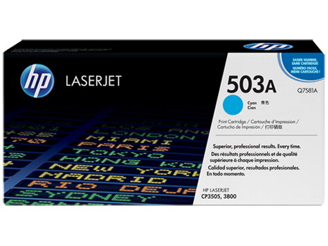 HP 503A toner cartridge 1 pc(s) Original Cyan