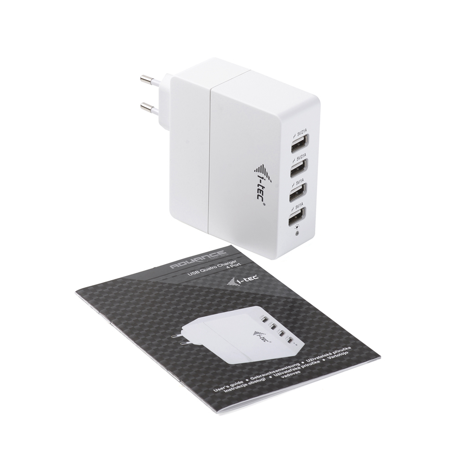 i-tec CHARGER4 mobile device charger Digital camcorder, GPS, Mobile phone, MP3, Smartphone, Tablet White AC Indoor – image 5