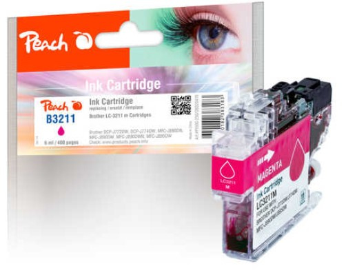 Peach Ink Cartridge magenta, compatible with Brother LC-3211M
