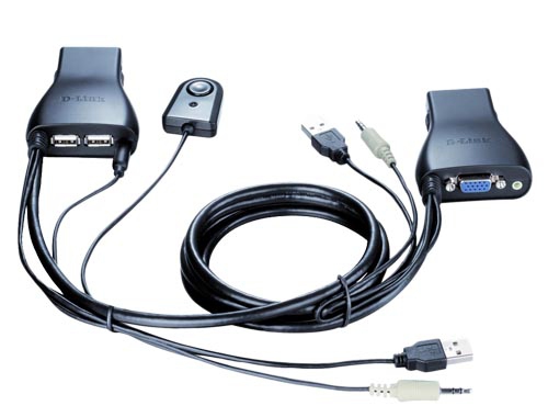 D-Link KVM-222 KVM switch Black