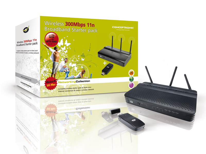Conceptronic Wireless 300Mbps Broadband Starter pack – image 5