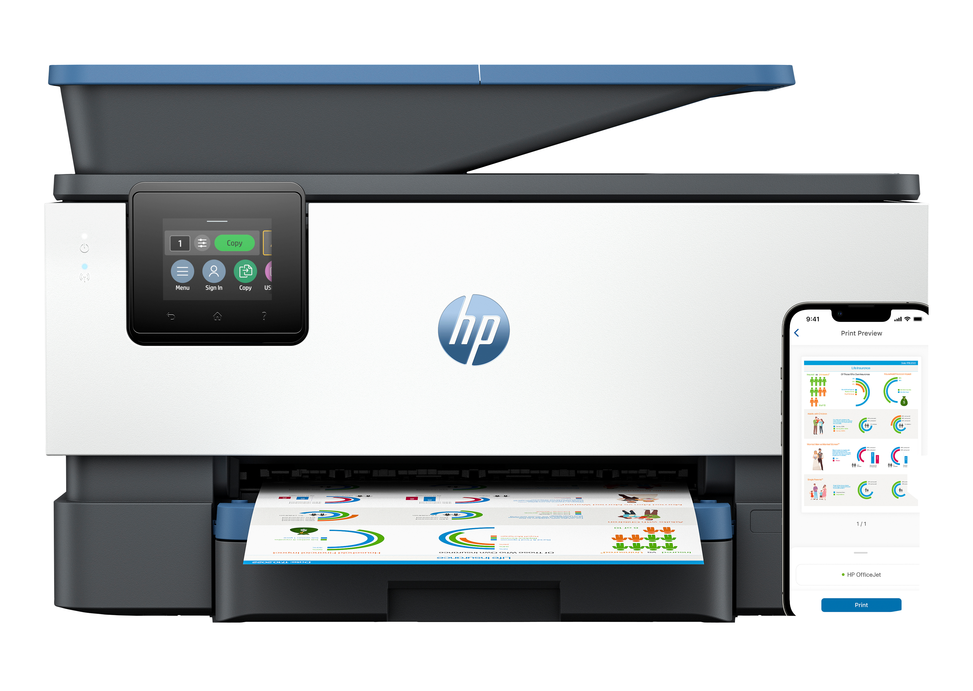 OFFICEJET PRO 9125E MFP 22/18PPM PRNT/SCAN/CPY