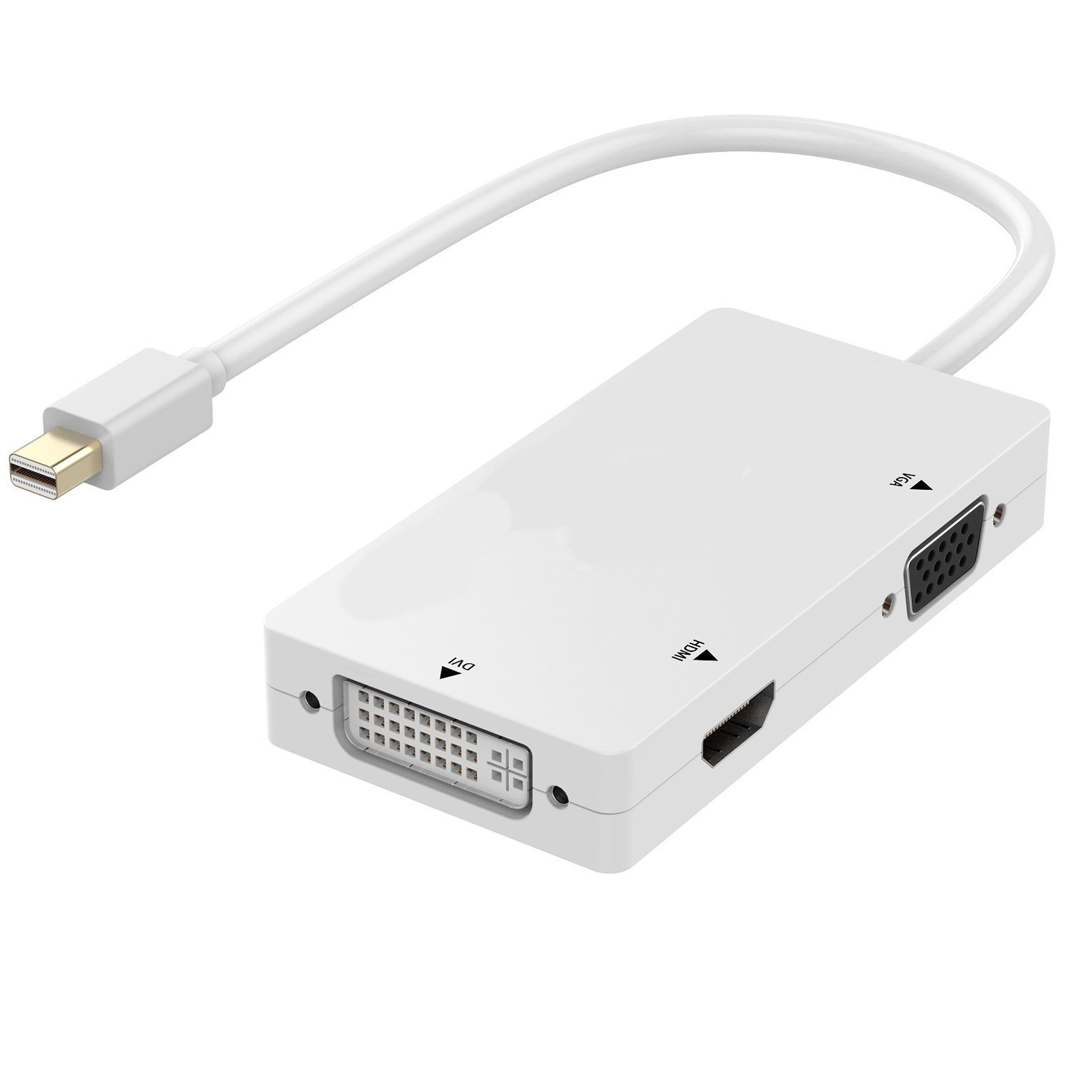 Ewent EW-140512-001-B-P laptop dock/port replicator Mini DisplayPort White – image 1