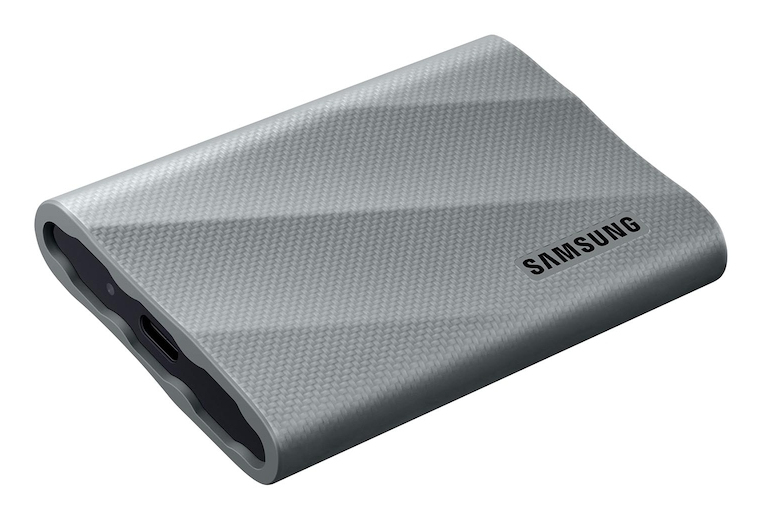 Samsung T9 MU-PK4T0G - SSD - encrypted - 4 TB - external (portable) - USB 3.2 Gen 2x2 (USB-C connector) - 256-bit AES - grey