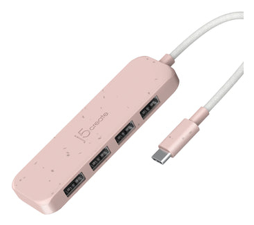 j5create JCH341ER interface hub USB Type-C 1250 Mbit/s Pink