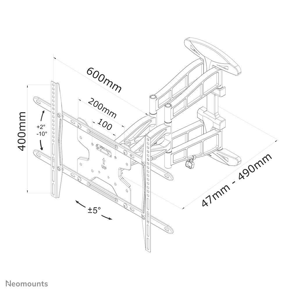 Neomounts tv wall mount – image 3