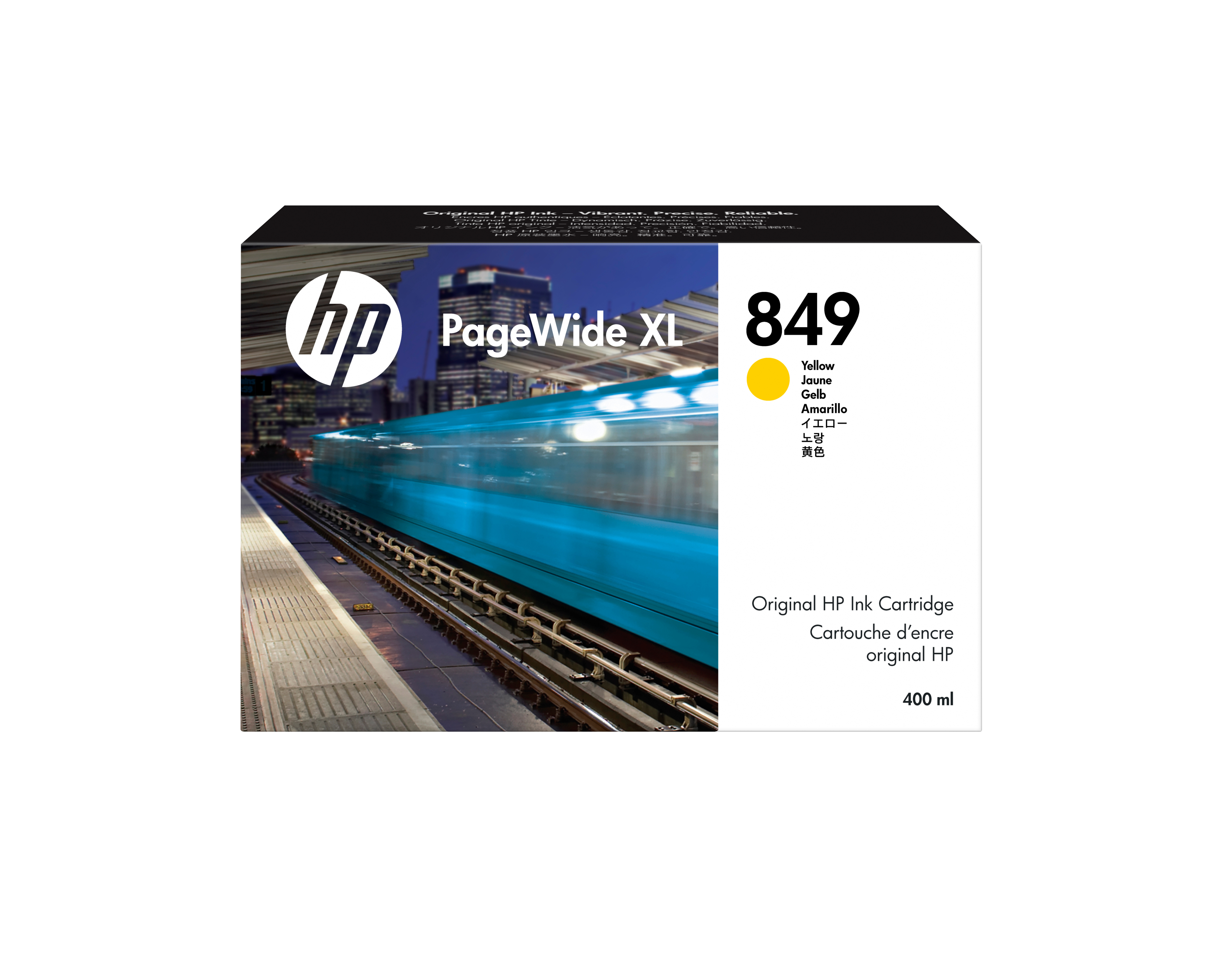 HP 849 - 400 ml - yellow - original - PageWide XL - ink cartridge - for PageWide XL 3900