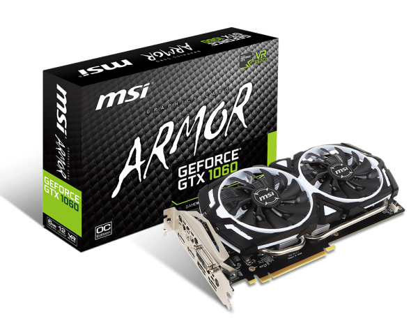 MSI GeForce GTX 1060 ARMOR 6G OCV1