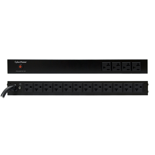 CyberPower PDU20BT4F12R power distribution unit (PDU) 16 AC outlet(s) 1U Black – image 2