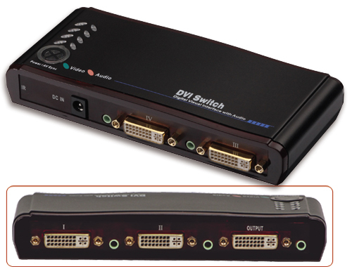Lindy 4-Port DVI