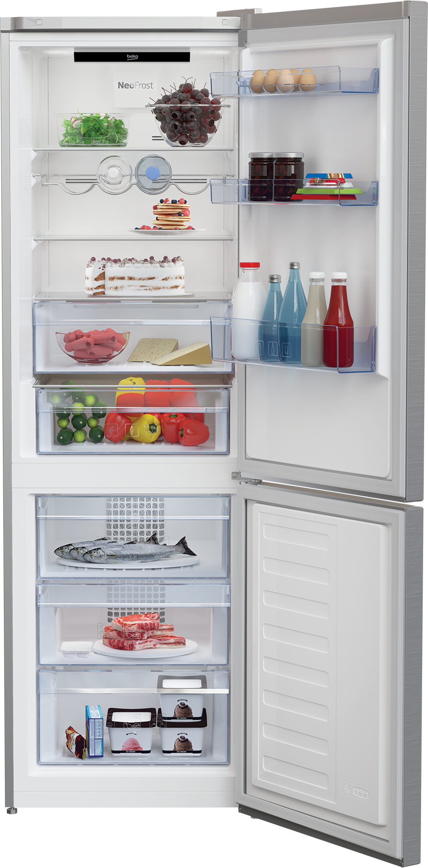 Beko 7280043796 fridge-freezer Freestanding – image 3