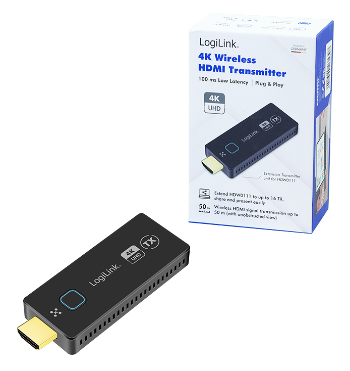 LogiLink HDW0111AT AV extender AV transmitter Black – image 4