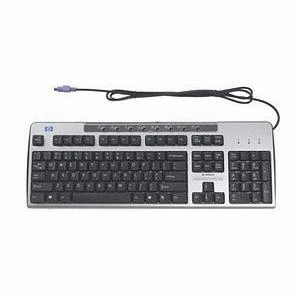 HP DC169B keyboard USB Carbon, Silver – image 1