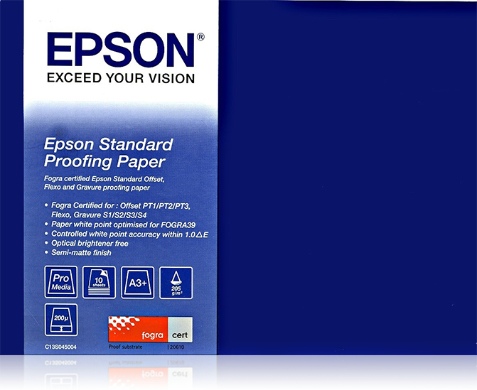 Epson Media, Media, Roll, Epson Standard Proofing Paper 240, Graphic Arts - Proofing Paper, 17" x 30.5m, 240 g/m2