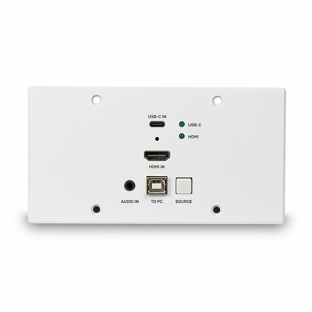 Lindy 150m Cat.6 HDMI 4K60 & Type C HDBaseT EU Wall Plate KVM Extender, Transmitter – image 2