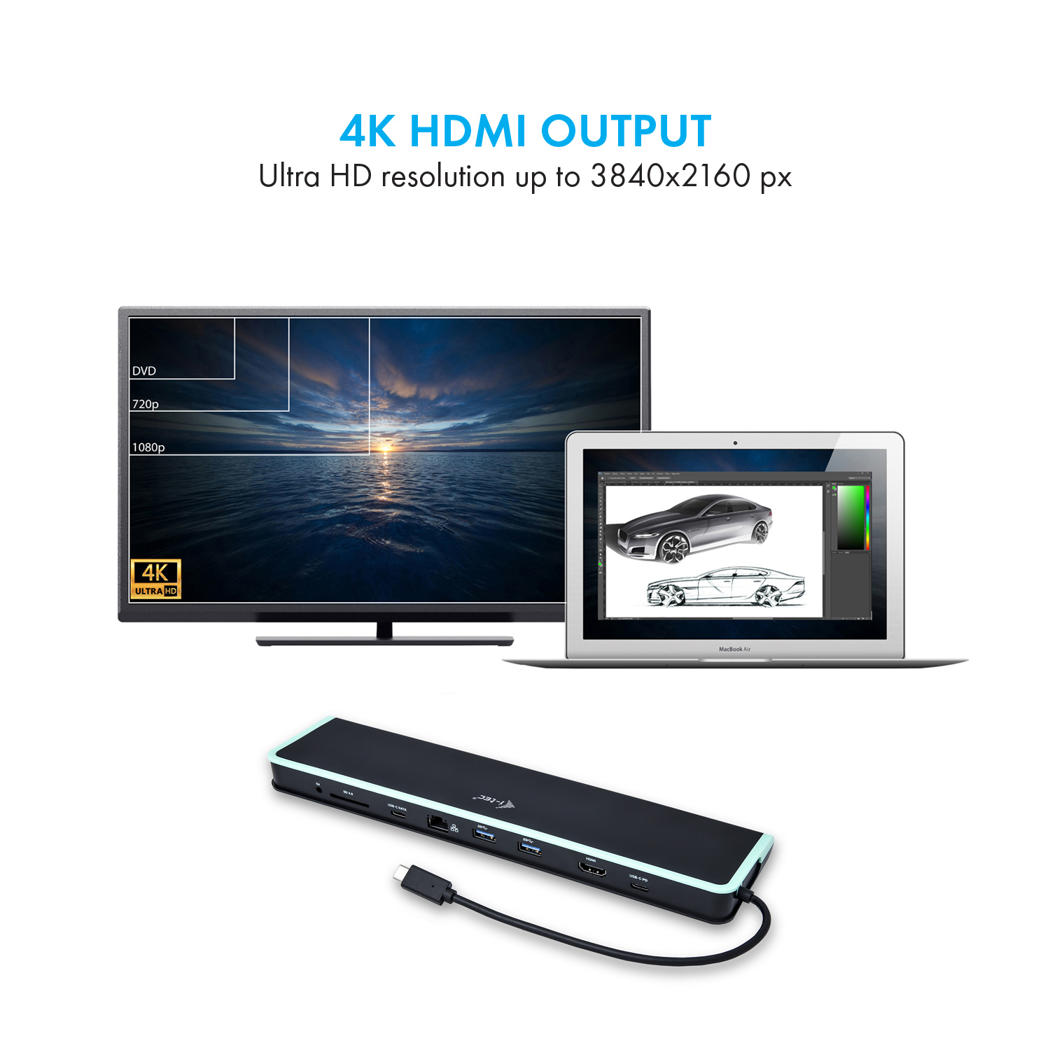 i-tec USB-C Low Profile Docking Station – image 4