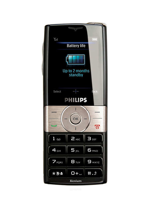 Philips Xenium CT9A9KBLK/00 mobile phone